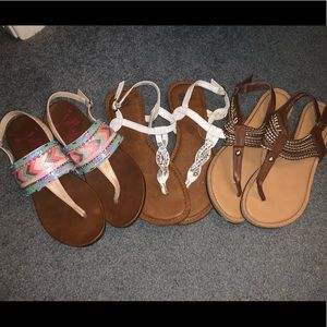 Woman’s sandal lot